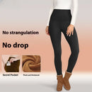 Women's Fleece Lined Leggings Thermal Warm Winter Tights High Waisted Yoga Pants Cold Gear With Pockets Autumn Winter Leggings