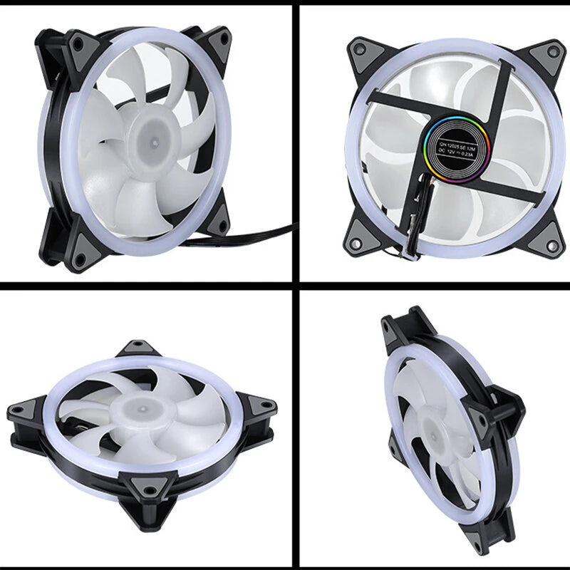 120mm PC Computer Case Fan Cooling Cooler 6PIN Adjustable RGB Led 12cm Mute Ventilador 5V DC ARGB Fans Speed Adjustable