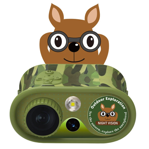 Kids Teens Night Vision Binoculars with 2.4 inch Display 8X Zoom and 5W Tactical LED Light Best Gifts for your Children-DT15