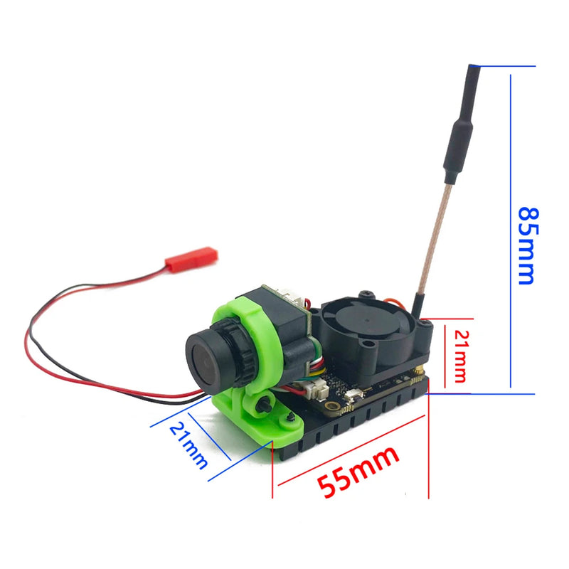 EWRF 1W FPV VTX Camera Combo 5.8G 1000TVL CMOS Adjustable 300 600 1000mW 7 24V Wide Voltage for Racing Long Range Drones
