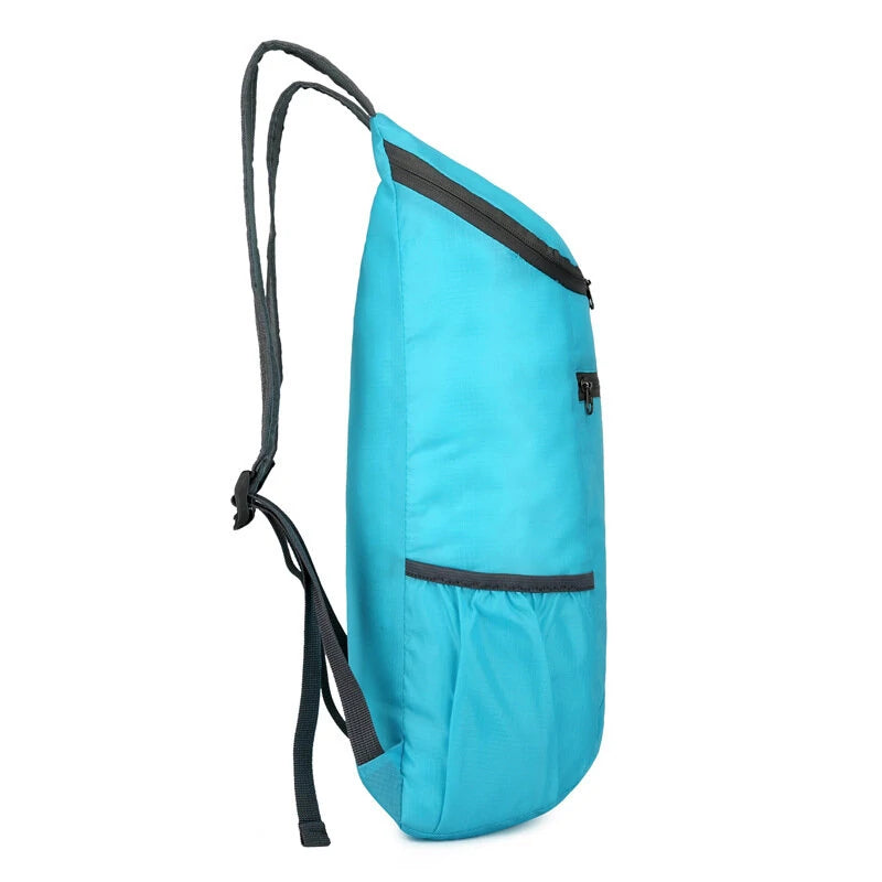 15L Waterproof Folding Backpack Ultralight Camping Backpack Outdoor Daypack Men Women Foldable Traveling Hiking Cycling Backpack