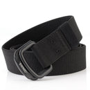 ENNIU Military Equipment Belt Men Elastic Nylon Tactical Belts For Jeans Pants Solid Strap Canvas Double Ring Metal Buckle Waist Belt