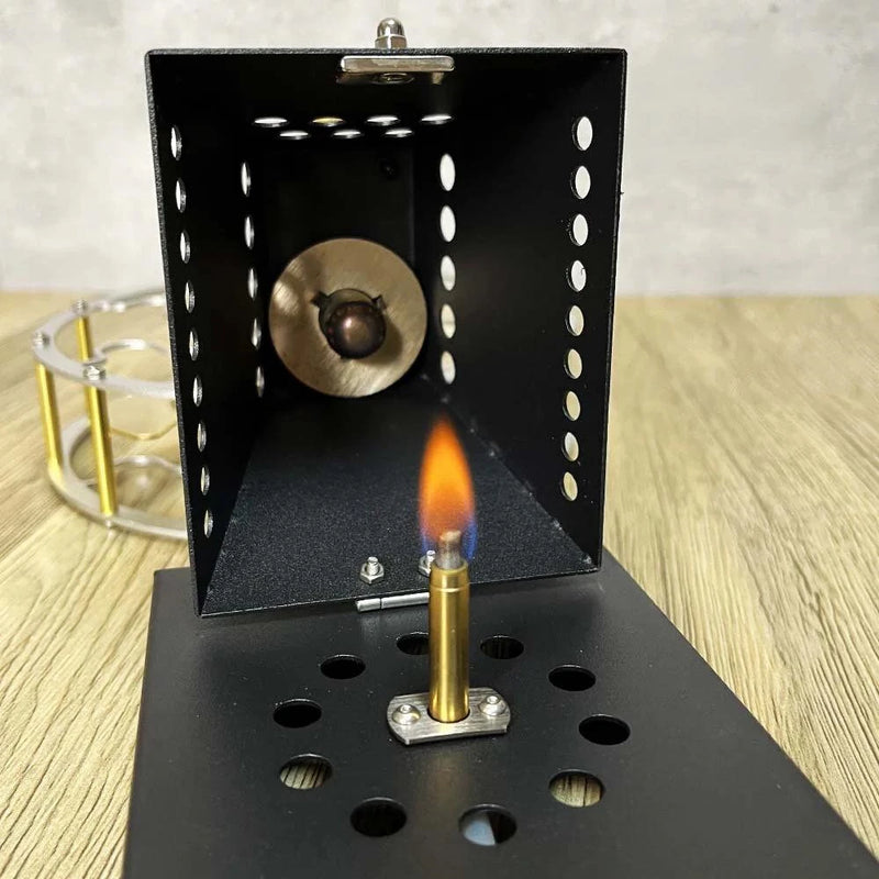 STARPOWER YH003 Vintage 4-Blades Heat Powered Thermal Stove Fan Stirling Engine Model Physics Science Discovery Experiment Gift Collection Toys