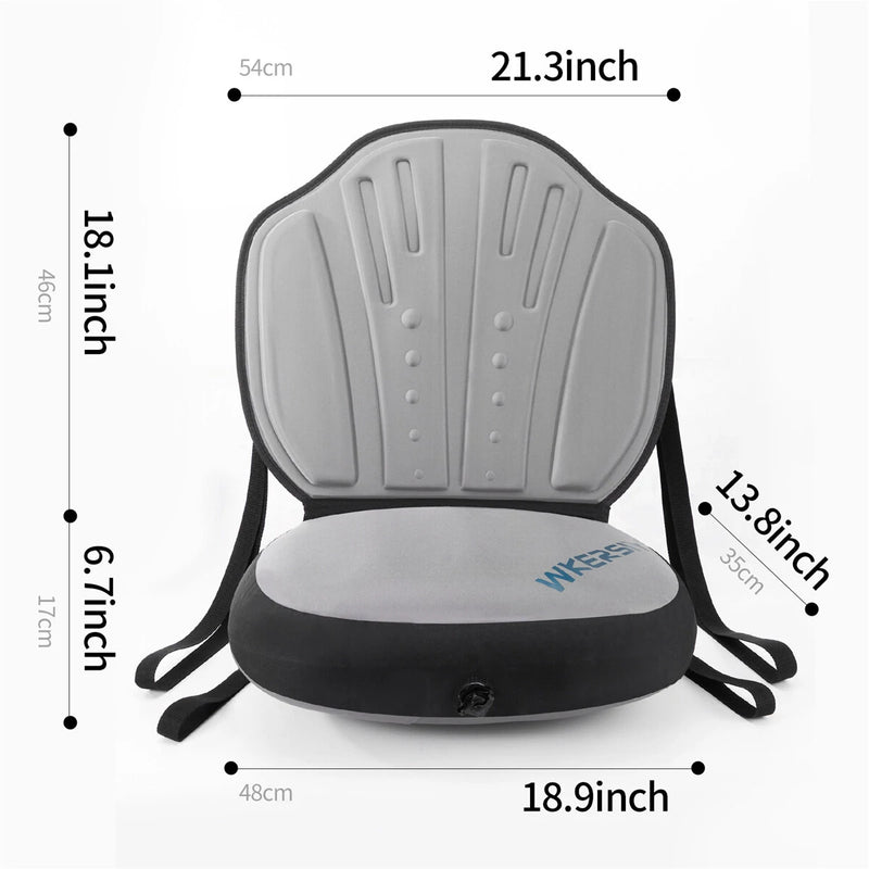 WKERSIY Detachable Kayak Seat with Back Support Inflatable Paddle Board Adjustable Seat Boat Accessories for Kayaking Fishing Canoe