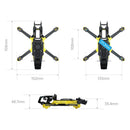 SpeedyBee Master3X Modular 171mm Wheelbase 3-3.6 Inch 4S Frame Kit Compatible with DJI O3 / O4 Pro Air Unit for Freestyle RC FPV Racing Drone