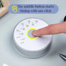 Electronic Digital Timer with Magnetic Suction, Simplified, Circular Rotation, Cooking, Learning, Exercise Time Management, Silent