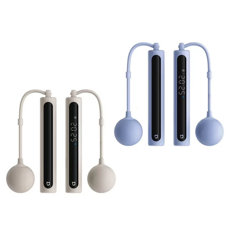 XIAOMI Mijia Smart Skipping Rope 2 LED Data Logging Adjustable Length Non-slip Silicone Strip Large Ball Swinging Skipping Rope for Indoor Outdoor Training Fitness Sports
