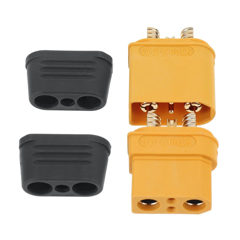 Amass Connector XT90(2+2) XT90(2+2)PW/PB Bullet Connector Wire cable Plug Male Female for FPV Drone Battery