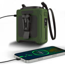 IPRee Portable Waist Fan 10000mAh USB Rechargeable Fan Outdoor Waist Clip Camping Fan Mini Hang Neck Fan with LED Light and Power Bank for Sports, Outdoor Work