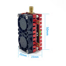 SLONWAKE 5.8G 48CH 5W FPV Transmitter 200mW 500mW 1200mW 5000mW VTX Dual Cooling Fan Built-in Microphone for RC Drone Airplane Long Rang