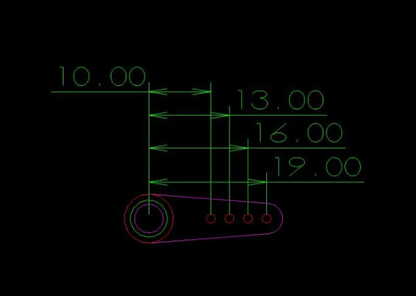 2 PCS VOTIK Servo Arm Metal 10mm-19mm for 9495 9497 8525 8460 8462 RC Servo Accessories