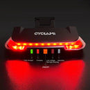 CYCLAMI Wireless Remote Control Bicycle Taillight with Turn Signals and Brake Light USB Rechargeable IPX6 Waterproof Bicycle Rear Safety Light
