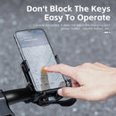 WEST BIKING Bike Holder Aluminum Alloy 180 Adjustable Shockproof Anti-fall Handlebar Holder Suit for 55-100mm Cell Phones for Motorcycle Bicycle Scooter