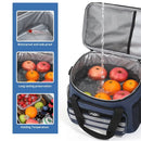 IPRee Large-Capacity Outdoor Picnic Bag Handheld&Crossbody Multi-Layers Travel Thermal Bag Two-way Zipper Portable Outdoor Insulation Bag