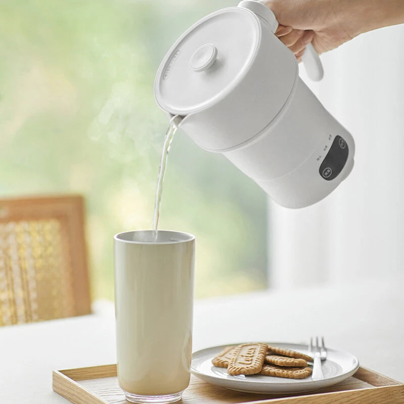 olayks Portable Folding Electric Kettle 0.6L Home Portable Travel Electric Kettle Insulation Kettle