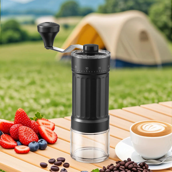 IPRee Manual Coffee Grinders Hand-Cranked Coffee Machine Ceramic Core Coffee Bean Mill Portable Espresso Grinder Suitable Home Travel