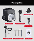 LAOTIE BU10 Wireless Remote Bike Headlight 1600Lm Super Bright Cut-off Line Design 4000mAh Battery Phone Emergency Power Bank IPX5 Waterproof Fast Charge Digital Display Smart Overhang Front Light for Universal Road Bikes MTB Bikes