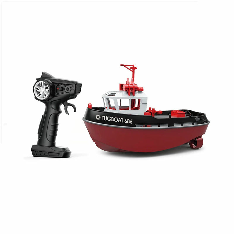 TY XIN 686 2.4G 1/72 Rc Boat Powerful Dual Motor Wireless Electric Remote Control Tugboat Model Toys for Boys Gift