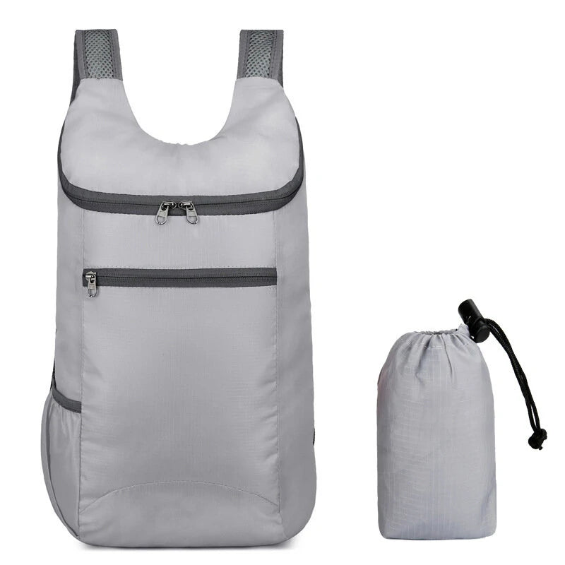 15L Waterproof Folding Backpack Ultralight Camping Backpack Outdoor Daypack Men Women Foldable Traveling Hiking Cycling Backpack