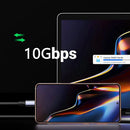 Pobod 100W Type-C to Type-C Cable 10Gbps Fast Data Transmission Support 4K/8K Display 0.5M/1M/2M Long for Phone Tablet TV