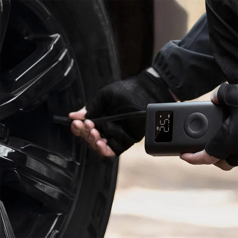 [2025 Version]XIAOMI Mijia 2D 150PSI Smart Bike Pump 2000mAh Battery Power Bank USB Charging LED Display Electric Portable Air Pump Camping Cycling Car Basketball Football Pump for XIAOMI SU7