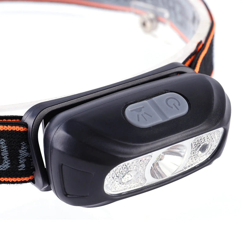 BIKIGHT Mini USB Rechargeable XPG+ 2 LED Headlamp Sensor Headlight Camping Flashlight Outdoor Light Fishing Portable Torch Lamp