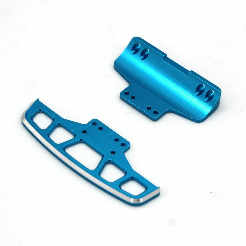 1/28 Metal Upgrade Parts Front And Rear Bumpers For Wltoys 284131 RC Car