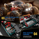 SMRC 8619 RTR 1/14 2.4G 4WD 38km/h RC Car High Speed Short Course Off-Road Truck LED Light Full Proportional Vehicles Models Toys