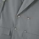 INCERUN Mens Lace-Up Design Long Sleeve Blazer Fashion Loose Fit Solid Color Casual Suit for Male