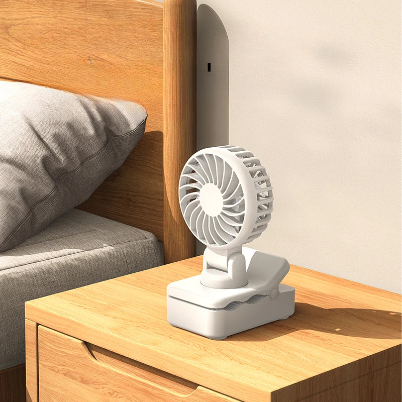 Multifunctional Umbrella Clip Fan USB Charging Outdoor Portable 3 Speed Wind Mini Handheld Desk Fan