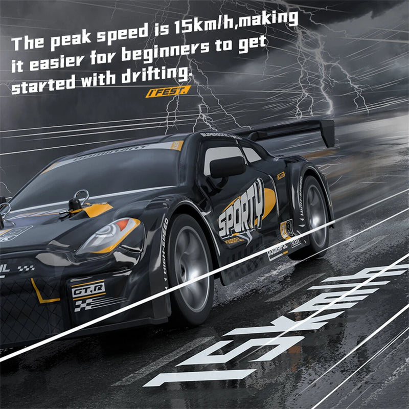 HW Y1806 RTR 1/16 2.4G 4WD Drift RC Car High Speed Racer LED Light Radio Control On-Road Racing Vehicle Model Boys Gifts Toys