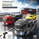 YF 3606 RTR 1/64 2.4G 4WD Mini Drift RC Car Tractor Container Truck Support App Remote Controlled LED Light Two Speed Full Proportional Vehicle Desktop Toys Model Collection Gift For Boys