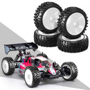 4Pcs Tires Wheel Rims 17mm Hex for 1/8 Nitro Off Road RC Car HSP HPI Kyosho ZD Hongnuo Redcat Trxs Parts