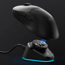 Wireless Magnetic Mouse Charging Dock with Dual USB Port RGB Light Charger Base for Logitech GPW/GProX/G502/X/G903