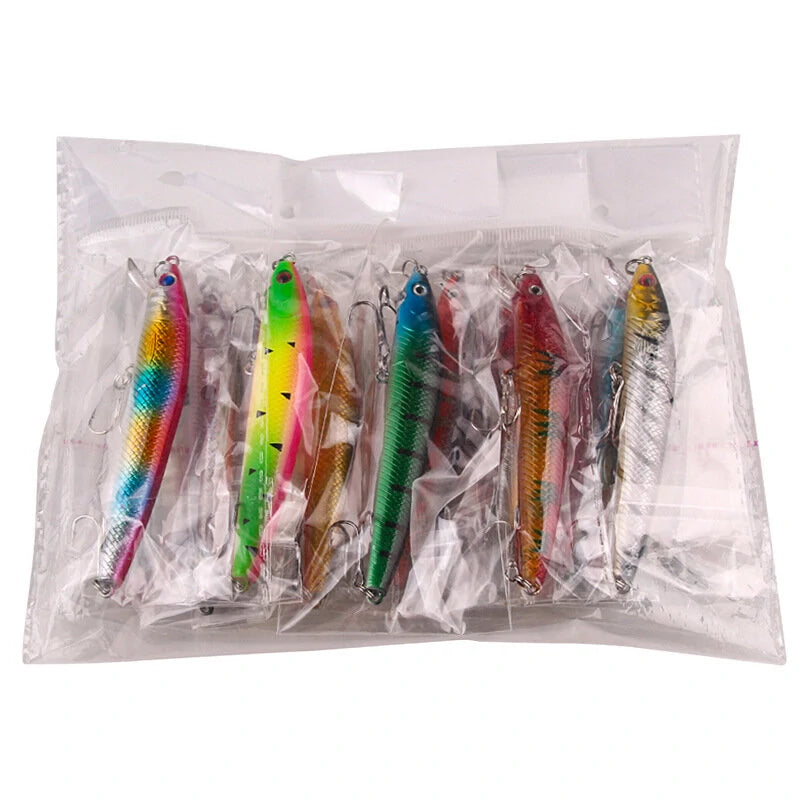 10PCS 9g 10cm Floating Fishing Lures Set Artificial Hard Fish Bait
