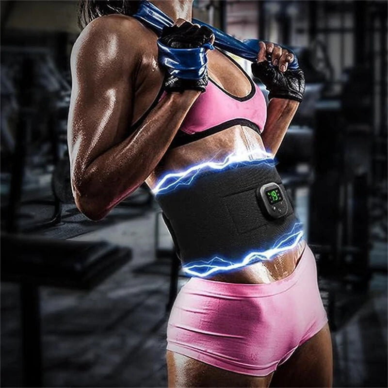 Ems Muscle Stimulator Unisex 6 Massage Modes Abdominal Pulse Trainer Portable Electric Smart Fitness Equipment