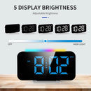 RGB Clock Simple Colored Light Electronic Clock Atmosphere Light Electronic Clock Multi-Function Alarm Clock Dual Display of Time and Week