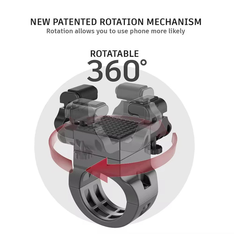 XANES Phone Holder 3.5"-7.0" Universal Phone Stand 360 Rotatable Shockproof Portable Bike Holder Phone Bracket for Bicycle Motorcycle