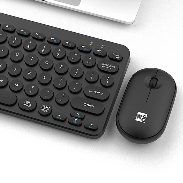 R8 1928 2.4G Wireless bluetooth Keyboard and Mouse Set 78-Keys Punk Keycaps Keyboards 1200DPI Mice Combo for Office PC Computer Plug and Play