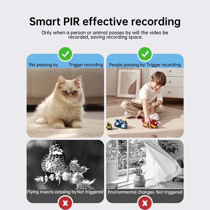 2MP HD Wireless 4G LTE Security Camera 130 Wide Angle Night Vision AI Human Tracking Two-Way Audio Cloud Storage TF Card Smart Home Surveillance CCTV