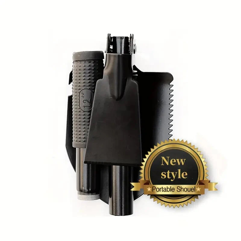 Portable Folding Multi-function Gardening Shovel with Extra Utility Tools Outdoor Mountaineering Small Mini Shovel Fishing Camping Shovel Spade
