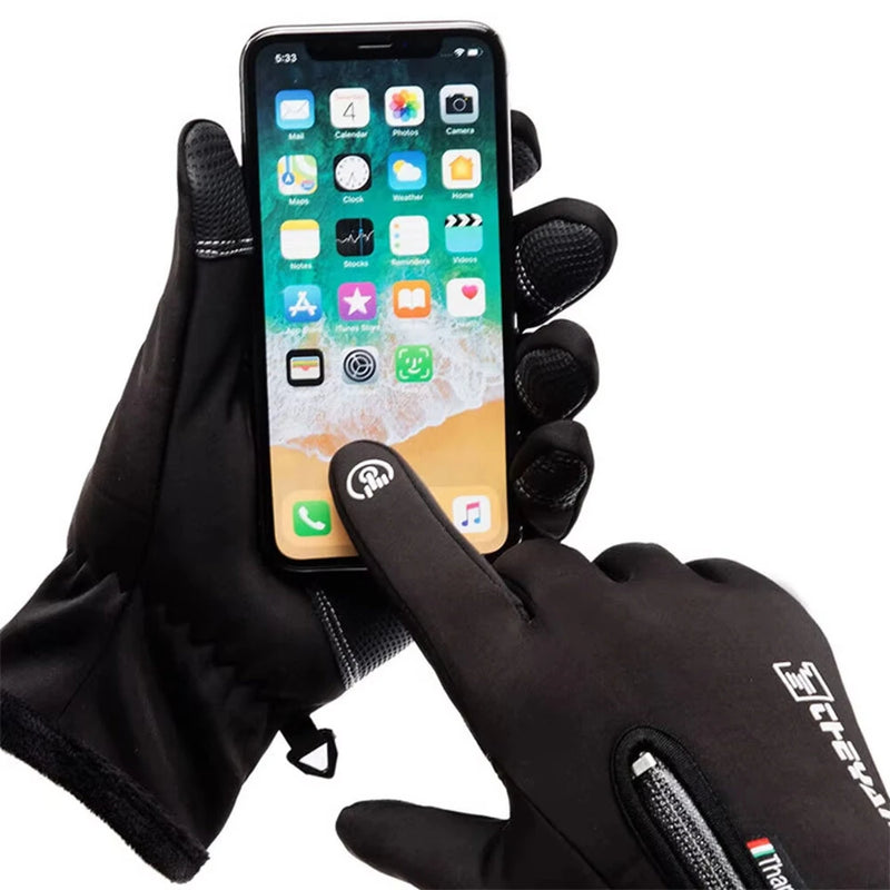 XANES 1Pair Warm Winter Gloves Waterproof Touch Screen Windproof Thermal Cycling Gloves Cold Weather Running Hiking Ski Sports Gloves