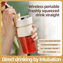 Electric Juicer Wireless Blender 350ml Portable Lightweight Straw Juices Cup Large Capacity USB Charging 6 Blade Reusable Juice Cup