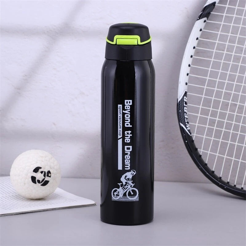 500ml Portable Cycling Water Bottle, Large Capacity 304 Stainless Steel Sports Bottle Suitable For Mountain Bikes And Road Bikes