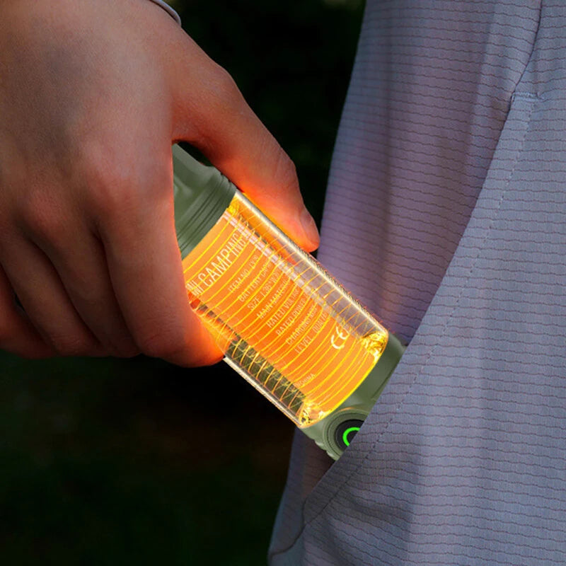 Multi Functional Camping Light Outdoor LED Night Riding Light Rechargeable Flashlight Night Light Waterproof Travel Light