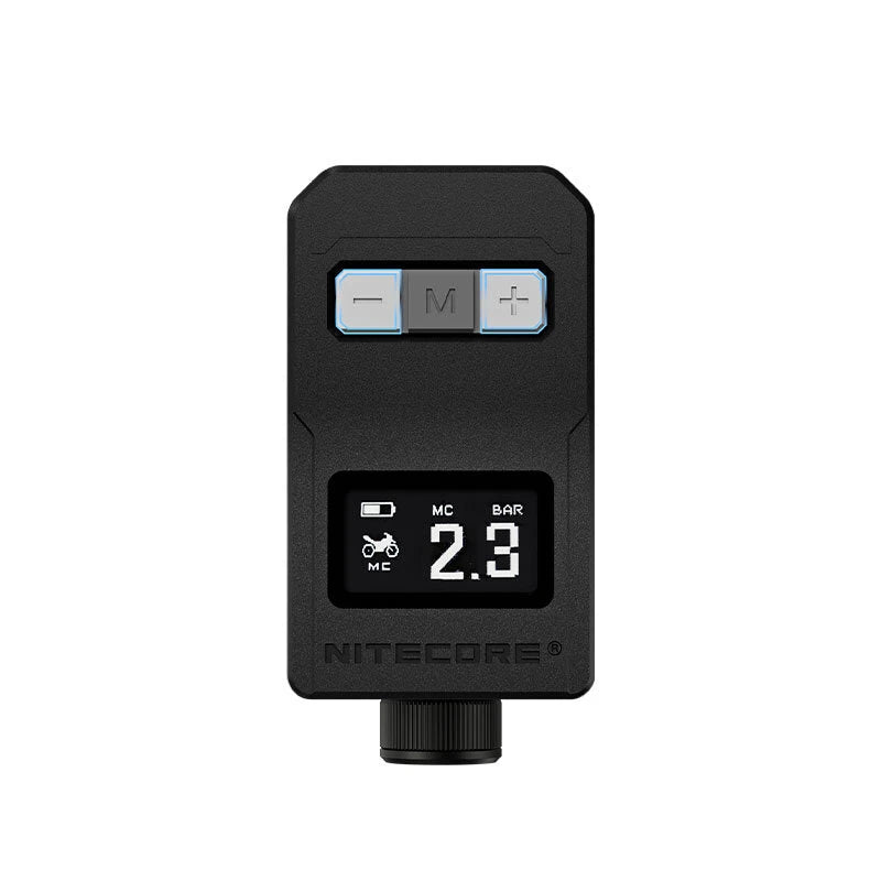 Nitecore EBP10 Electric Bike Air Pump 83W 144PSI 6 Inflation Modes LED Digital Gauge High Pressure Display Portable Cycle Car Motorbike Football Inflator with Valves