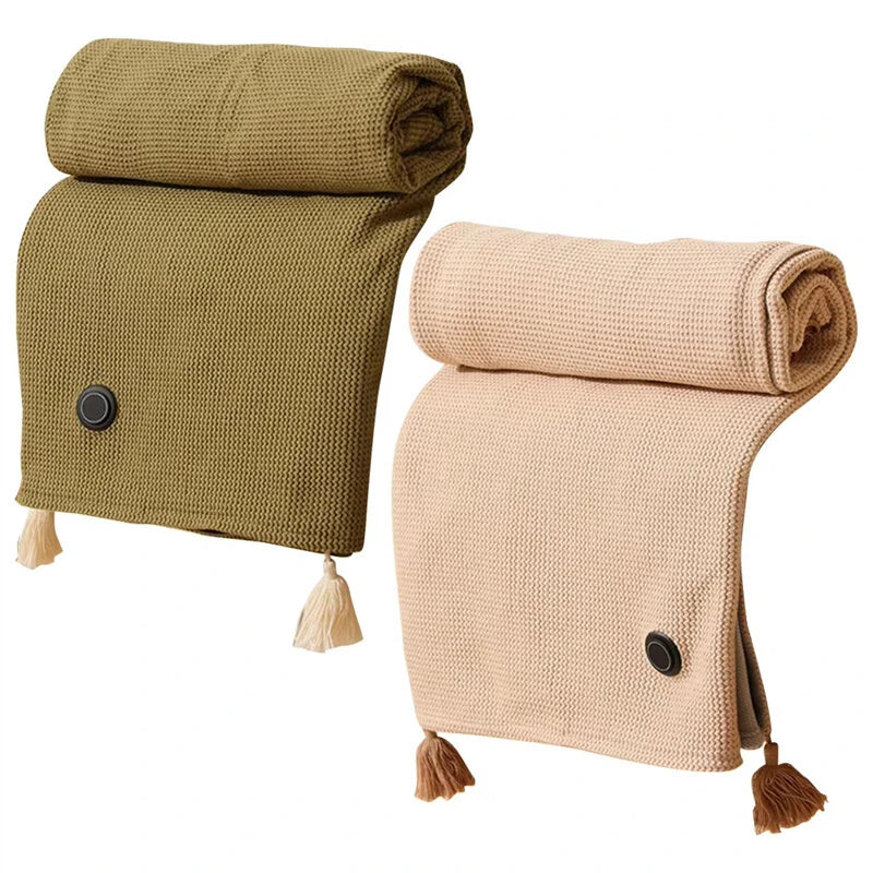 TENGOO Electric Heating Shawl USB Charging Warm Blanket Portable Outdoor Camping Thermostatic Single Quilt 150*80CM Mattress Office Sleeping Cover Nap