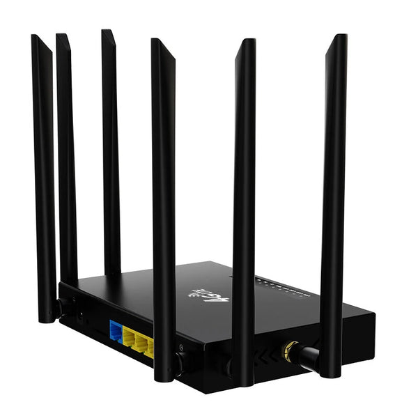 ED128 4G Industrial CPE Router with 6 Antennas SMA Strong Signal 4G WiFi Router SIM Card Insert Router Metal Housing Eurasian Version