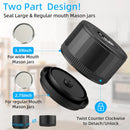 Electric Mason Jar Vacuum Sealer Kit Compatible with Wide-Mouth & Regular-Mouth Mason Jars Canning Vacuum Sealer for Food Storage Vacuum Sealer