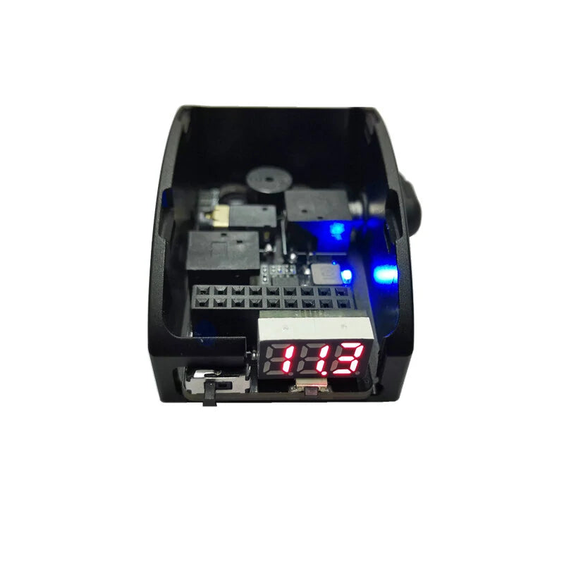 URUAV 5.8G RX PORT 3.0 PLUS Digital to Analog Receiver Board Adapter Metal Mounting Case Shell Combo with Low Voltage Alarm for DJI V1 V2 Fatshark FPV Goggles